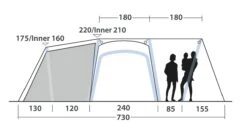 Outwell Mountain Lake 5ATC Tent (2022) -CampEase Store 111198 mountain lake 5atc drawing other4