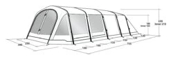 Outwell Wood Lake 6ATC Tent (2022) -CampEase Store 111267 wood lake 6atc drawing perspective2