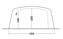 Outwell Queensdale 8PA Tent (2023) -CampEase Store 111270 queensdale 8pa drawing other5