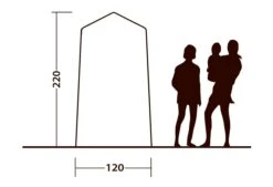 Outwell Seahaven Station Single -CampEase Store 111287 outwell seahaven comfort station single drawing other4