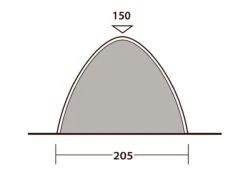 Outwell Free Standing Inner -CampEase Store 111289 free standing inner drawing other4