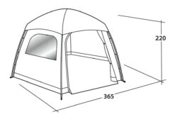 Easy Camp Moonlight Yurt Tent -CampEase Store 120382 moonlight yurt drawing perspective2