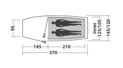 Easy Camp Magnetar 200 Tent -CampEase Store 120415 magnetar 200 steel blue drawing floorplan3