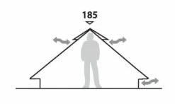 Robens Fairbanks Tipi (2023) -CampEase Store 130112 fairbanks drawing elevation 12395