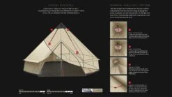 Robens Klondike Grande Tipi Tent (2023) -CampEase Store 130174 klondike grande feature photo7
