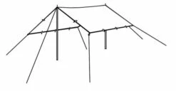 Robens Tarp 3m*3m -CampEase Store 130232 tarp 4 x 4 m drawing perspective 2 2