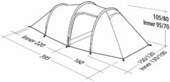 Robens Voyager 2EX Tent (2022) -CampEase Store 130263 voyager 2ex drawing perspective2
