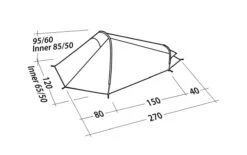 Robens Arrow Head Tent (2021) -CampEase Store 130272 arrow head drawing perspective2