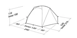 Robens Boulder 2 Tent (2023) -CampEase Store 130273 boulder 2 drawing perspective2 1
