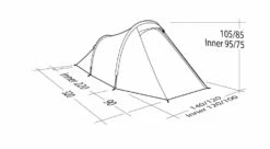 Robens Arch 2 Tent (2023) -CampEase Store 130274 arch 2 drawing perspective23 1