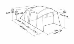 Robens Wolf Moon 5xp Tent (2023) -CampEase Store 130284 wolf moon 5xp drawing perspective35