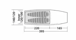 Robens Pioneer 2EX Tent (2022) -CampEase Store 130314 pioneer 2ex drawing floorplan17