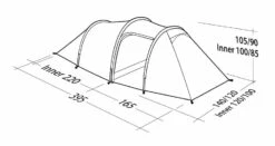 Robens Pioneer 2EX Tent (2022) -CampEase Store 130314 pioneer 2ex drawing perspective16