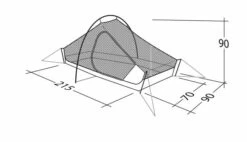 Robens Chaser 1 Tent (2022) -CampEase Store 130315 chaser 1 drawing other27