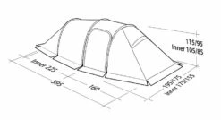 Robens Nordic Lynx 3 Tent (2023) -CampEase Store 130323 nordic lynx 3 drawing perspective2