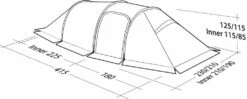 Robens Nordic Lynx 4 Tent (2022) -CampEase Store 130324 nordic lynx 4 drawing perspective2