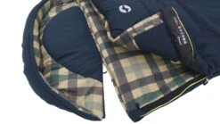 Outwell Camper Lux "R" Sleeping Bag Deep Blue (2023) -CampEase Store 230393 camper lux right side zipper feature photo4