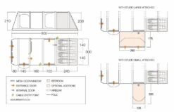 Vango Airbeam Vango Anantara IV TC 450XL Air Tent (2023) -CampEase Store airbeam si pro floorplan anantara iii air 450xl with pods 1