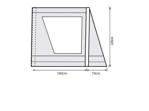 Outdoor Revolution Airedale 7.0se / 9.0se Front Porch Extension 3 Outdoor Revolution Airedale 7.0se / 9.0se Front Porch Extension - Image 3