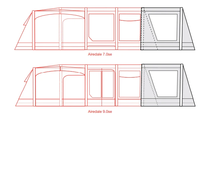 Outdoor Revolution Airedale 7.0se / 9.0se Front Porch Extension 2 Outdoor Revolution Airedale 7.0se / 9.0se Front Porch Extension - Image 2
