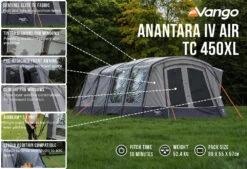 Vango Airbeam Vango Anantara IV TC 450XL Air Tent (2023) -CampEase Store anantara iv air tc 450xl low res2