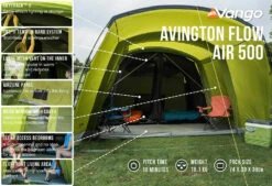 Vango Airbeam Vango Avington Flow Air 500 Tent (2022) -CampEase Store avington flow air 500 low res2