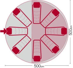 Quest Signature Classic Bell Tipi Tent 5m (2022) -CampEase Store bell5 7 midsize