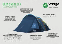Vango Beta CLR 550xl Tent (2023) 9 Vango Beta CLR 550xl Tent (2023) -CampEase Store beta 550xl clr lr