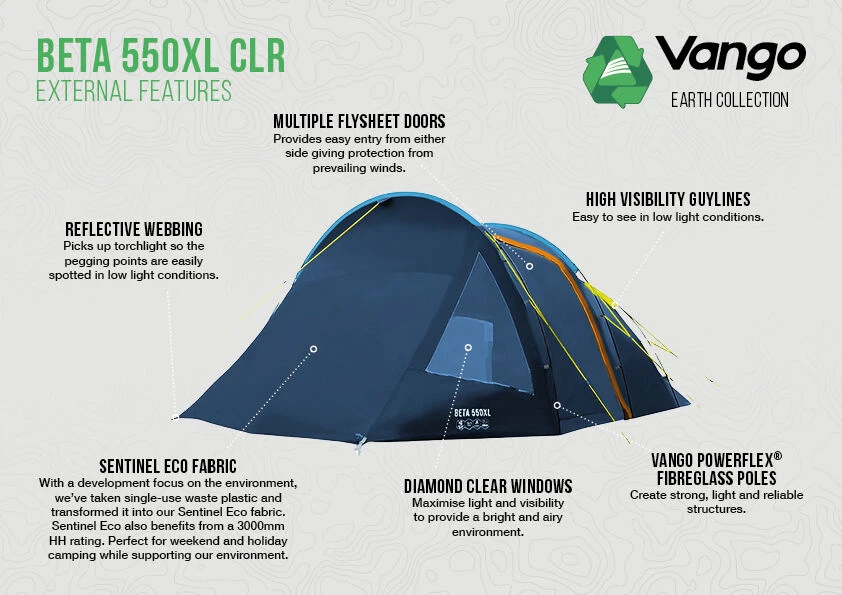 Vango Beta CLR 550xl Tent (2023) 3 Vango Beta CLR 550xl Tent (2023) - Image 3