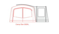 Outdoor Revolution Camp Star Side Porch (500xl, 600, 700) (2022) -CampEase Store campstar side porch floorplan 3 1
