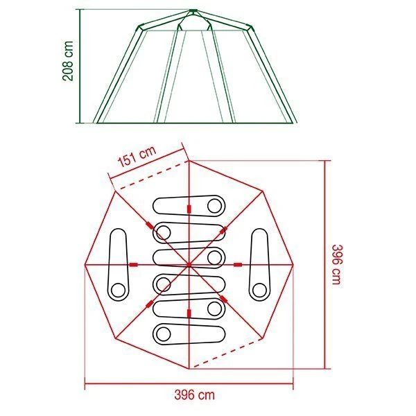 Coleman Cortes Octagon 8 Tent - Image 5