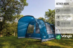 Vango Aether Poled 450XL Tent (2022) -CampEase Store earth collection poled infographics call outs6