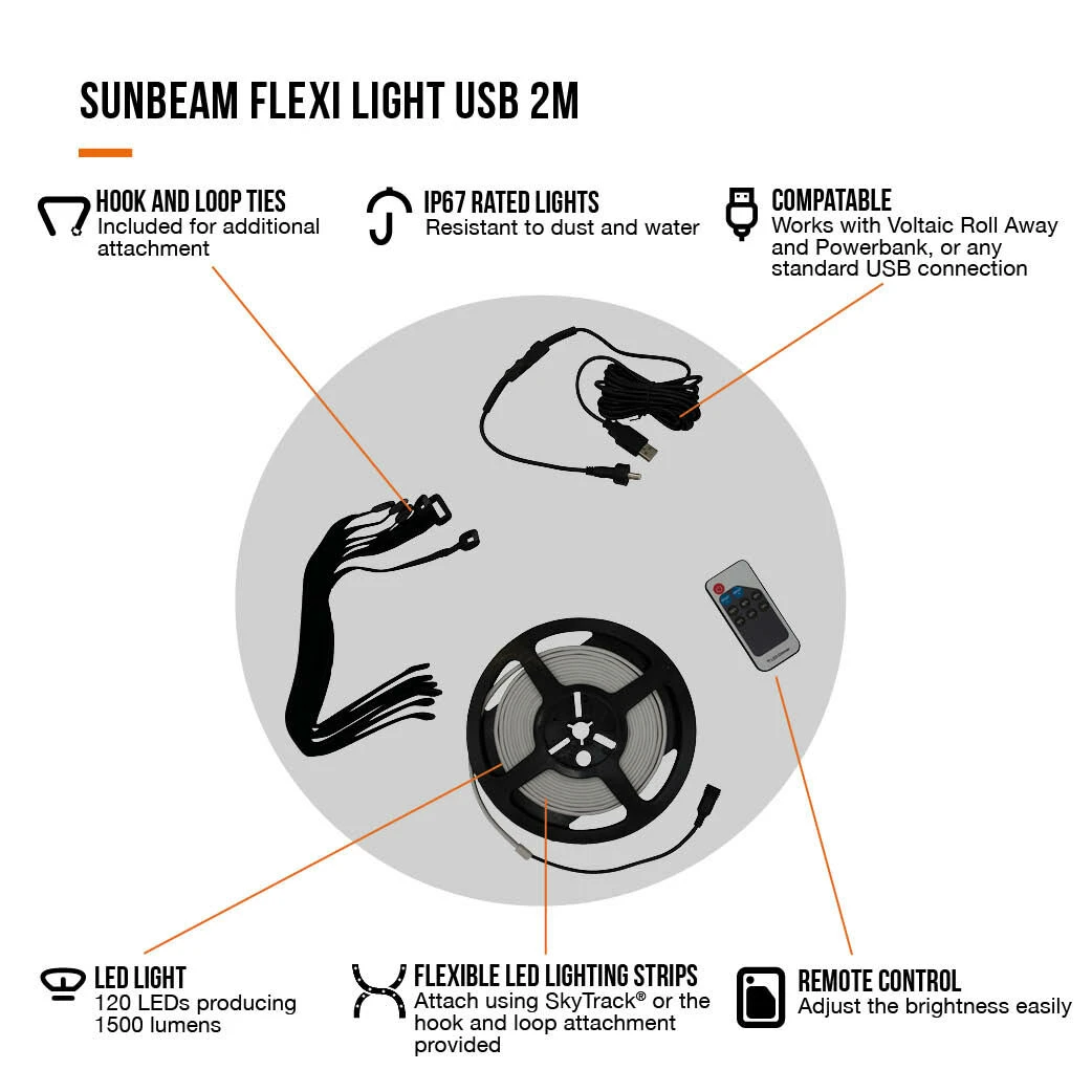 Vango Sunbeam Flexi Light 2m (USB) 4 Vango Sunbeam Flexi Light 2m (USB) - Image 4