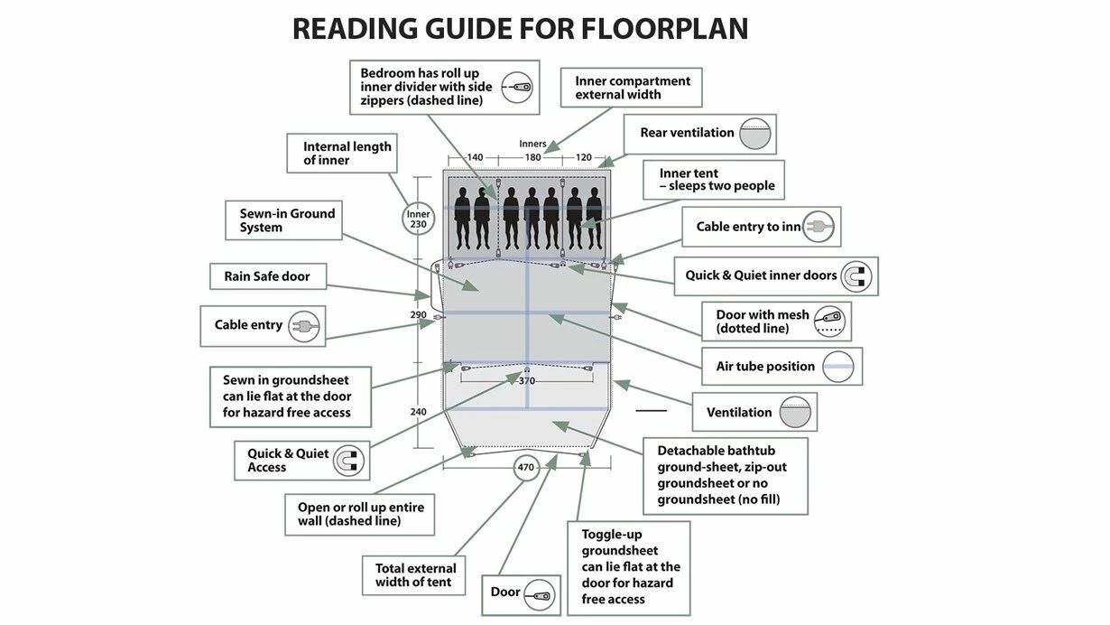 Outwell Parkdale 4PA Tent (2023) 5 Outwell Parkdale 4PA Tent (2023) - Image 5