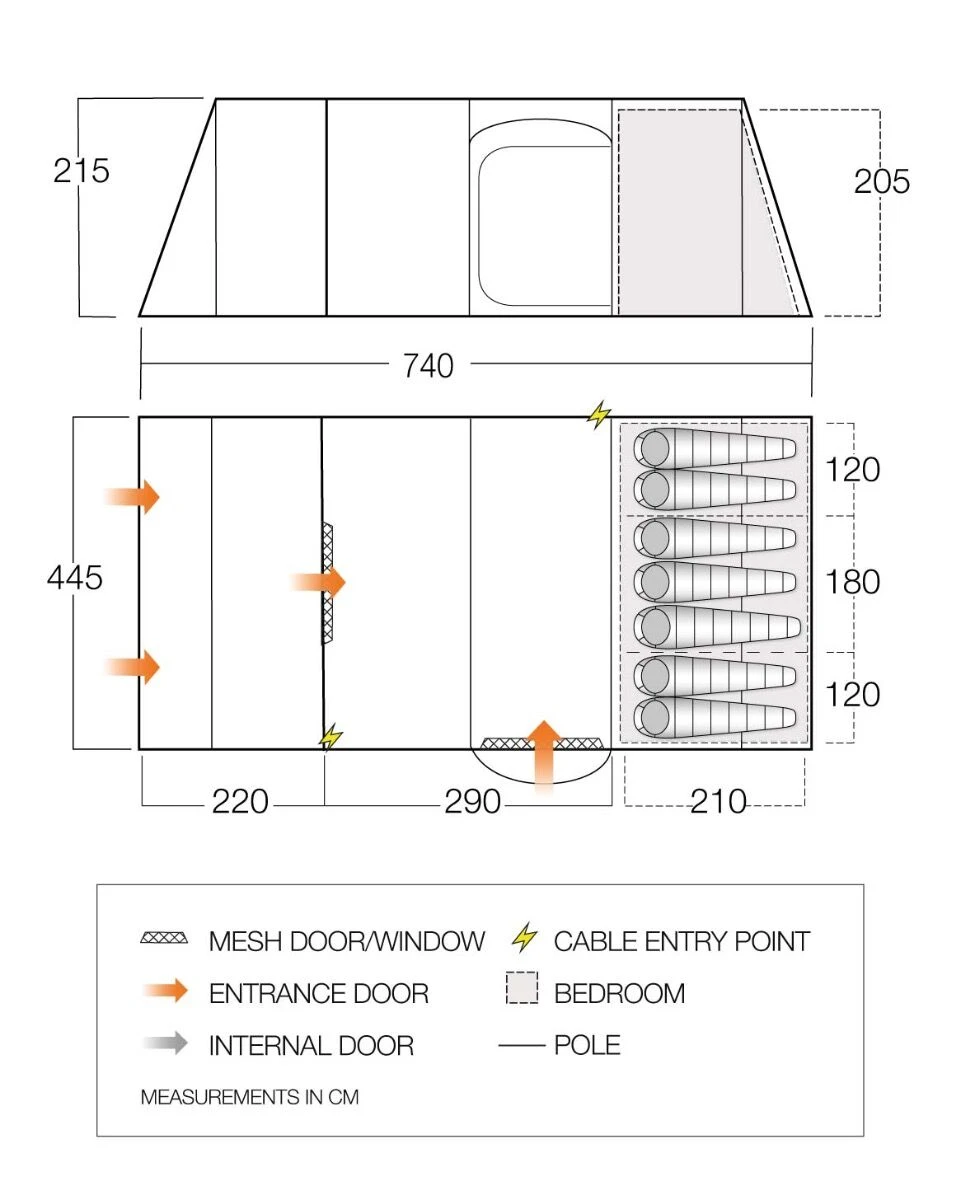 Vango Lismore 700DLX Poled Tent Package (2023) 2 Vango Lismore 700DLX Poled Tent Package (2023) - Image 2