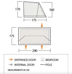 Vango Airbeam Vango Studio Large For Anantara IV (TA010) -CampEase Store floorplan studio l 1