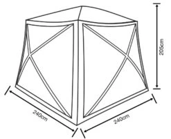 Outdoor Revolution Screenhouse 5 -CampEase Store floorplan 1