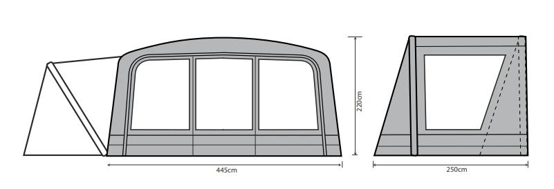 Outdoor Revolution Kalahari PC 9.0 DSE Front Porch Extension (2023) 5 Outdoor Revolution Kalahari PC 9.0 DSE Front Porch Extension (2023) - Image 5