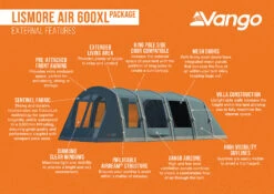 Vango Airbeam Vango Lismore Air 600XL Tent Package (2023) -CampEase Store lismore air 600xl package 1