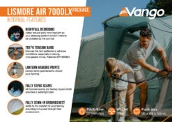 Vango Airbeam Vango Lismore Air 700DLX Tent Package (2023) -CampEase Store lismore air 700dlx package2
