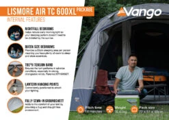 Vango Airbeam Vango Lismore Air TC 600XL Tent Package (2023) -CampEase Store lismore air tc 600xl package2