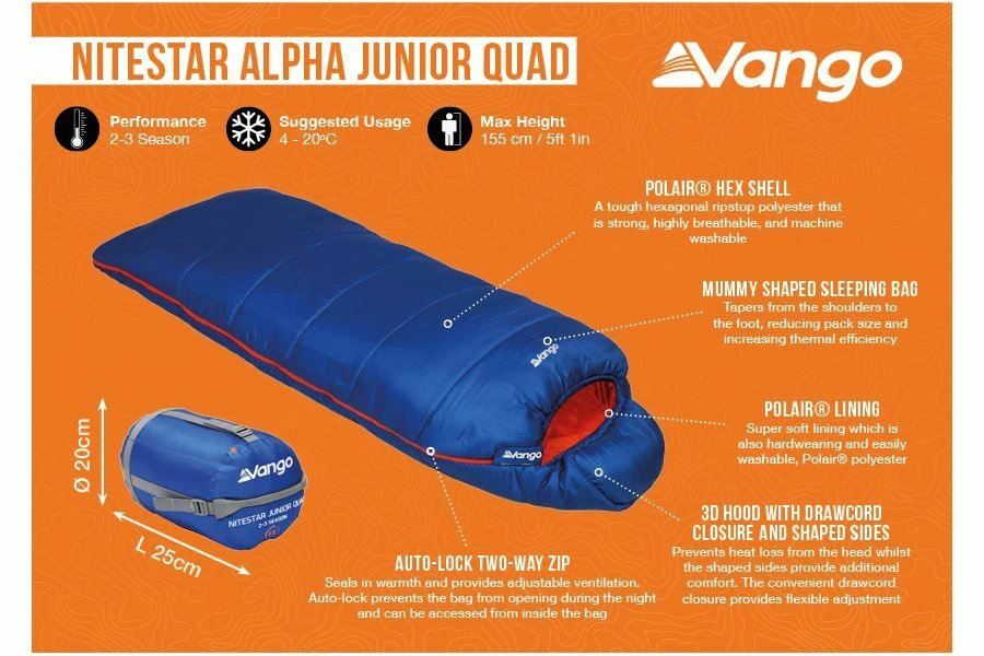 Vango Nitestar Alpha Junior Quad 2 Vango Nitestar Alpha Junior Quad - Image 2