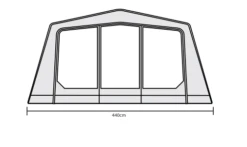 Outdoor Revolution O-Zone XTR Safari Front Porch Extension -CampEase Store safari extension floorplans 3
