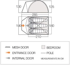 Vango Alpha 300 Tent (2021) -CampEase Store vango 2020 tents floorplan alpha 300