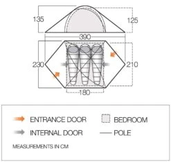 Vango Halo 300 Tent (2022) -CampEase Store vango 2020 tents floorplan halo pro 300