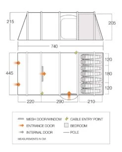 Vango Airbeam Vango Lismore Air 700DLX Tent Package (2023) -CampEase Store vango 2023 tents floorplan stargrove air 700dlx